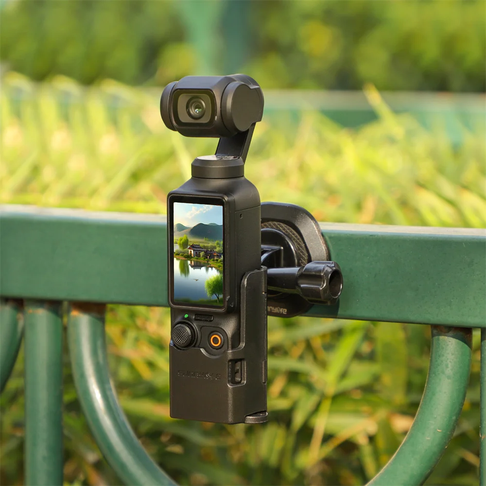 Adaptador de expansão de bolso 3, dobrável, ganchos duplos, capa protetora, suporte para dji osmo pocket 3