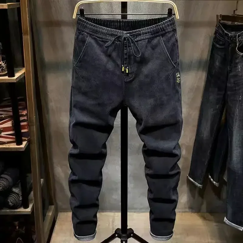 Heren Cargo Broek Slanke Stretch Rechte Herenbroek Zwart Lang Katoen Baggy Spandex Groot Formaat Mode Nieuw In Hoge Kwaliteit Emo