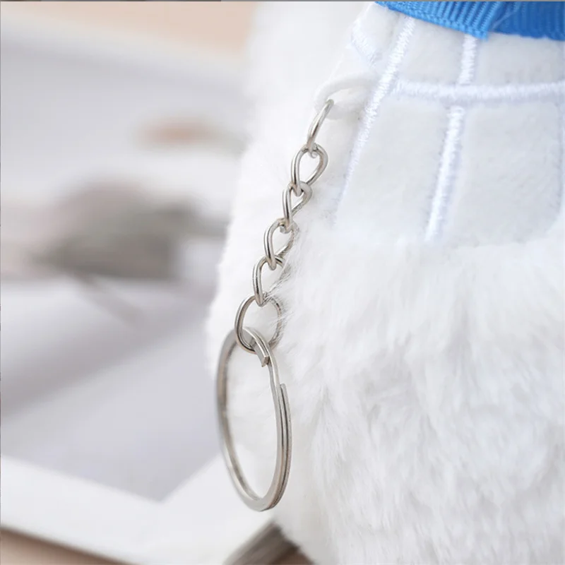 12cm Cartoon Badminton Pendant Plush Toy For Kids Gifts New Super Cute 2 Optional Doll Bag Pendant Keychain