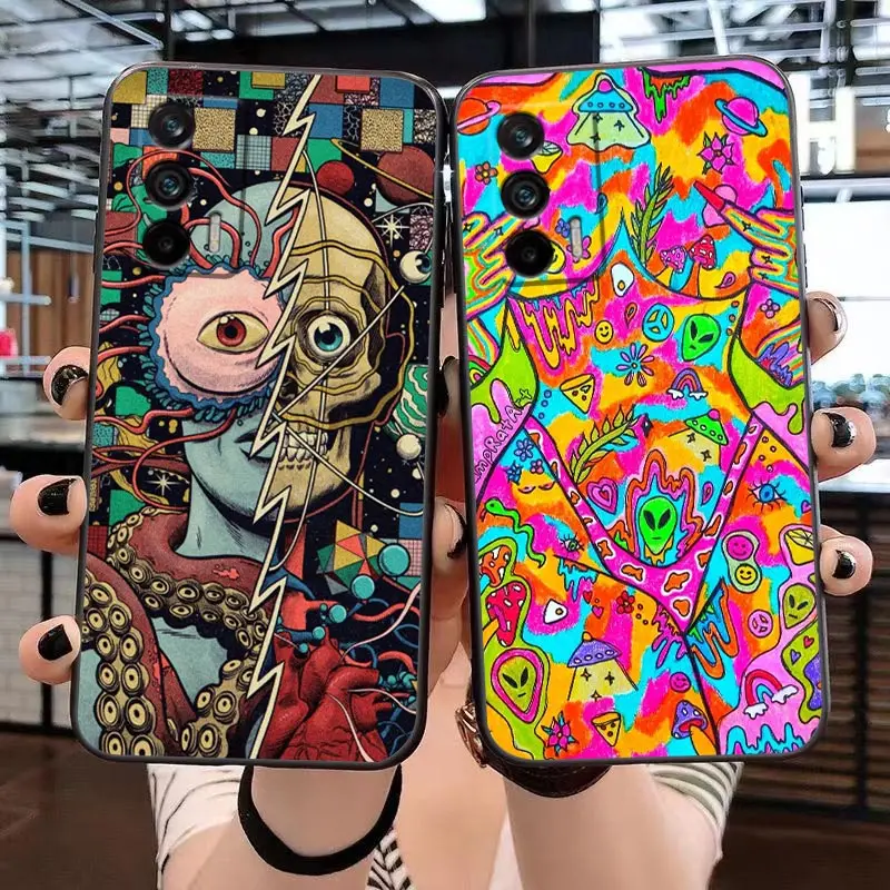 Indie Hippie Art Funda Case For Realme GT 2 Pro Master Neo2 NARZO 50 50I 50A C35 C33 C31 C30 C30S C21 C15 V25 V15 Case Capa