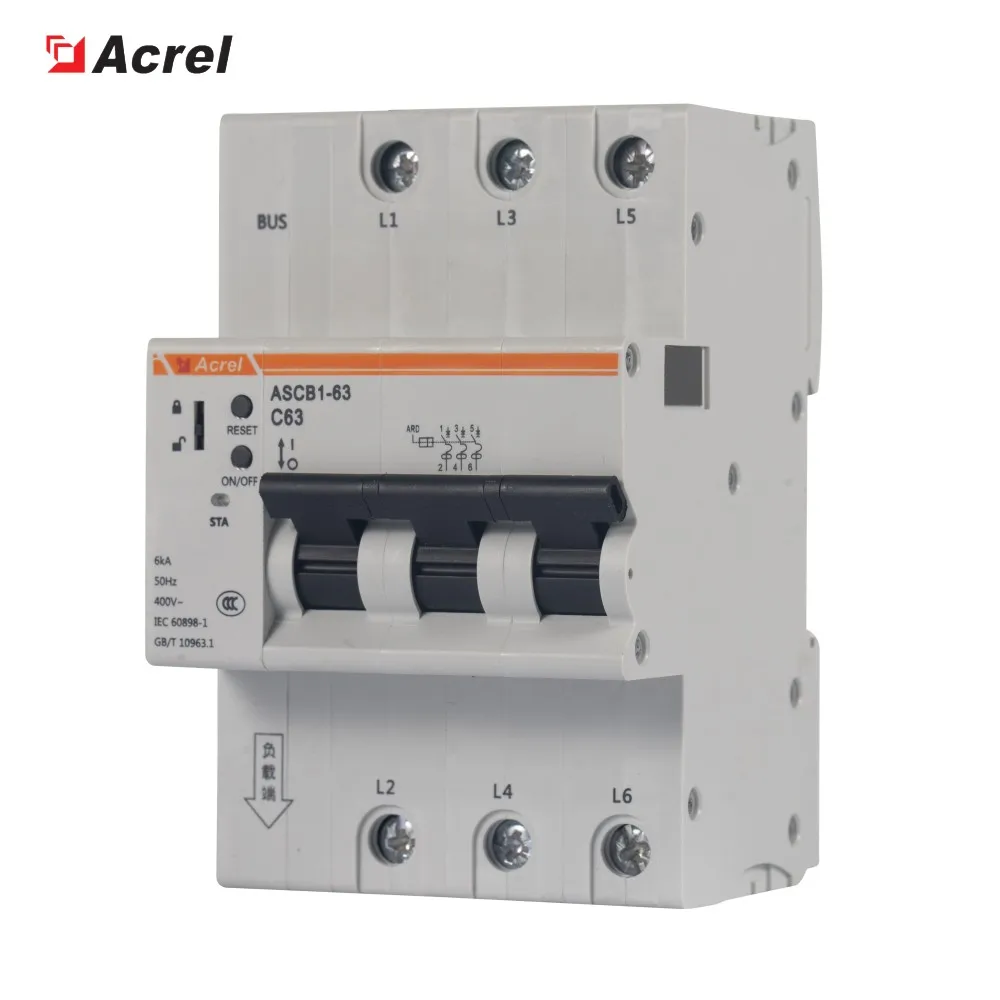 Electric Modbus RS485 63A Single Phase Kwh Metering Monitoring Circuit Breaker Smart MCB