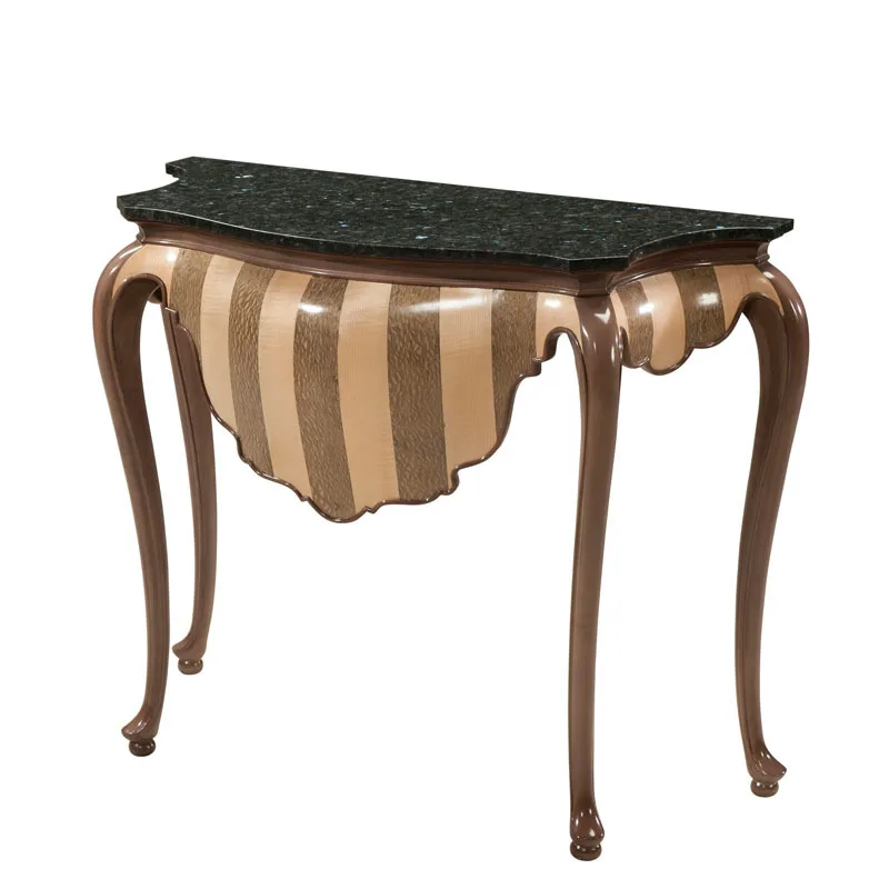 English court, solid wood porch table, living room decoration table, neoclassical special-shaped furniture