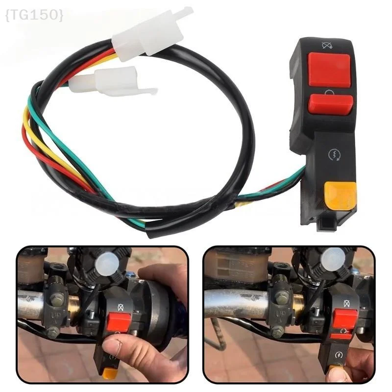 〔T〕1pc Electric Start Stop On Off Kill Starter Switch Motorcycle Dirt Bike ATV Quad Push Button Toggle Switch