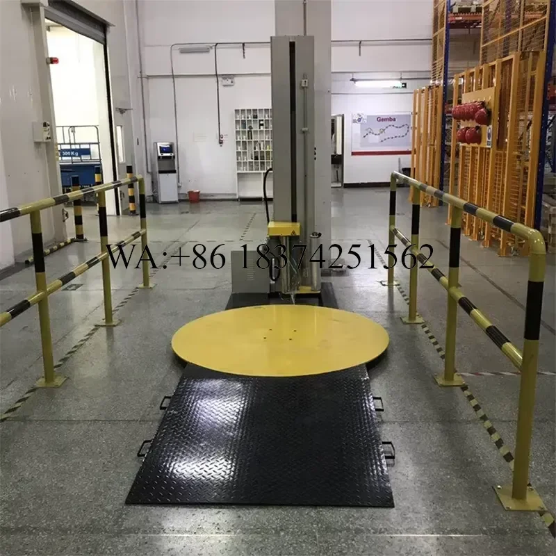Wmwmnu Easy to Operate PLC Control Automatic Film Wrapper Pallet Stretch Wrapping for Custom and Bulk Order