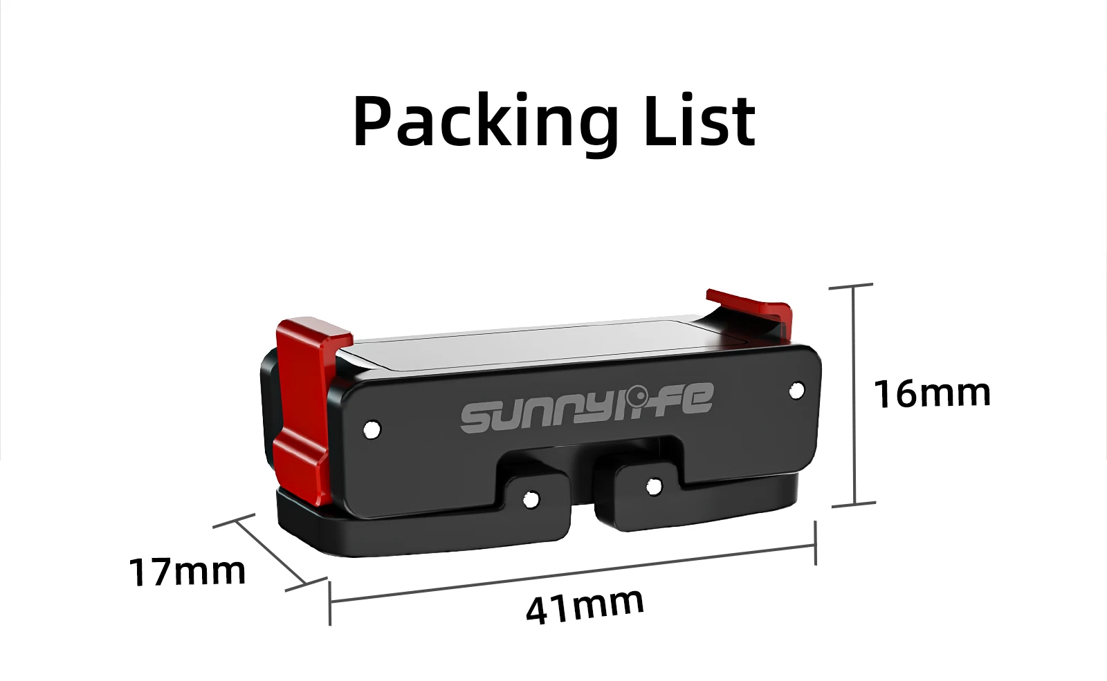 Sunnylife Magnetischer Schnellwechsel-Adapterhalterungshalter 1/4 Schnittstellenhalterung für DJI Action 5 Pro/Action 4/3/2 Kamerazubehör