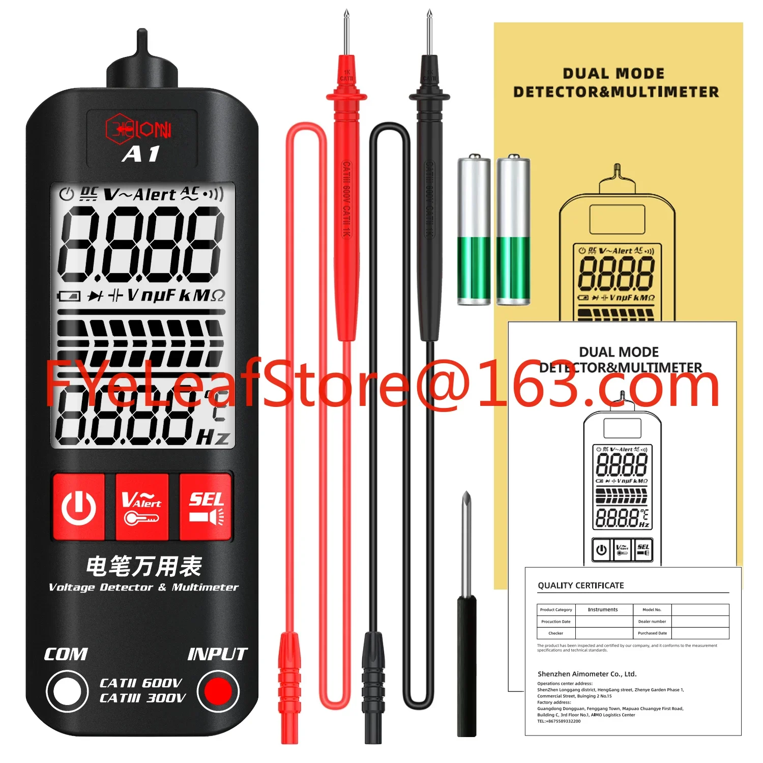 Multi-Function Voltmeter AC DC Voltage Tester Live Wire Detector Non Contact Detector Multimeter