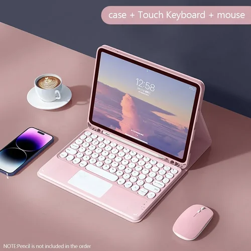 Para nuevo Xiaomi Redmi Pad 2 11 pulgadas 2025 Funda con teclado Bluetooth para Mi Redmi Pad 2 2025 Funda para teclado táctil Funda