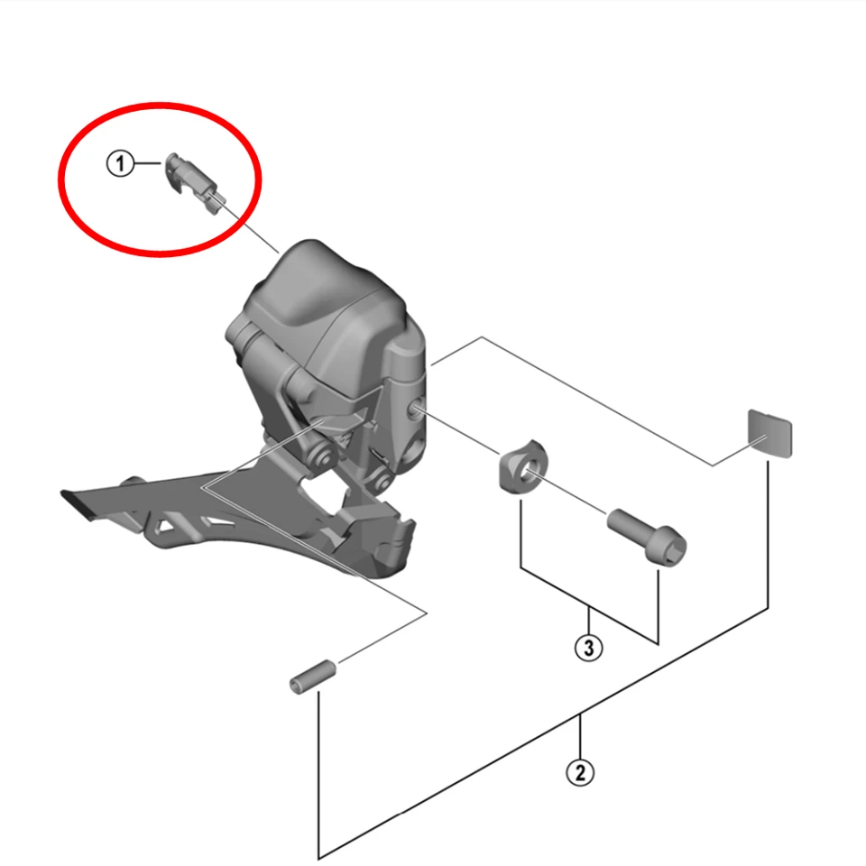 Shimano FD-R8050/R9150/R8150/R9250/RX815 DI2 Front Derailleur Plug