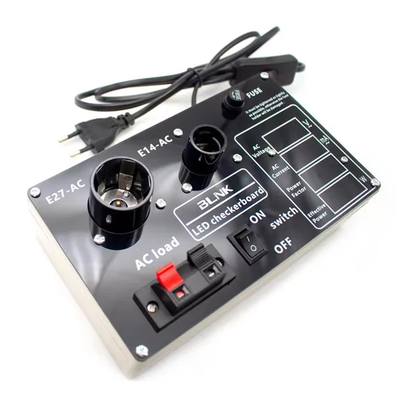 

AC85-265V Светодиодный источник питания Тестер световой короб Тестер лампочки E27 Прибор для тестирования напряжения и тока лампы