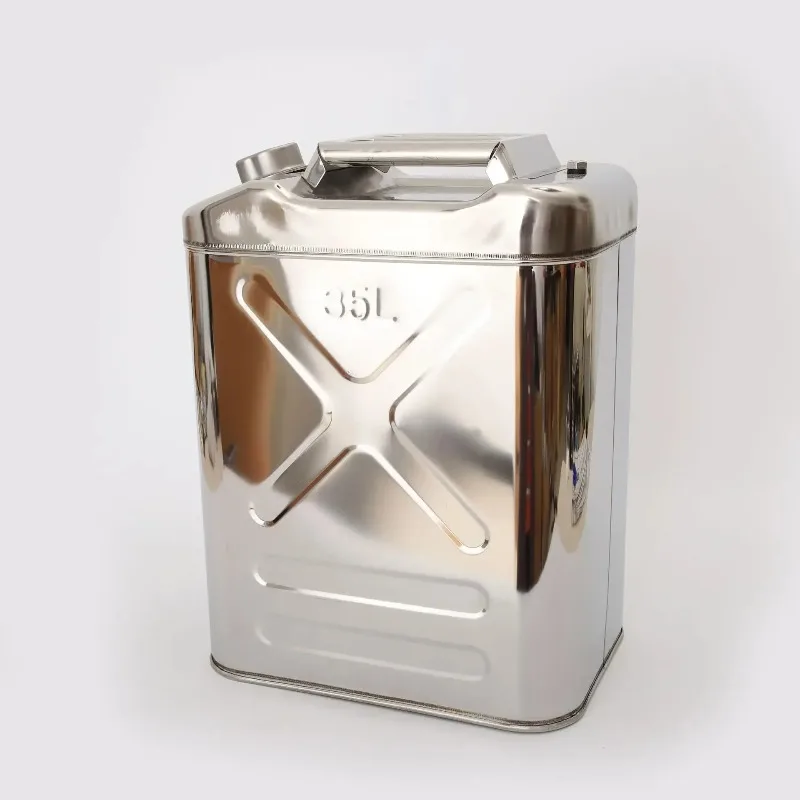 Stable 10L 20L Spare Oil Drum 0.8mm Thick 304 Stainless Steel Thickened