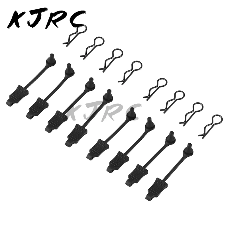 

KJRC 8Pcs Rubber Body Clip Retainer Shell Fixed Buckle Lock AR390165 for ARRMA 1/10 Senton Granite Typhon Big Rock RC Car