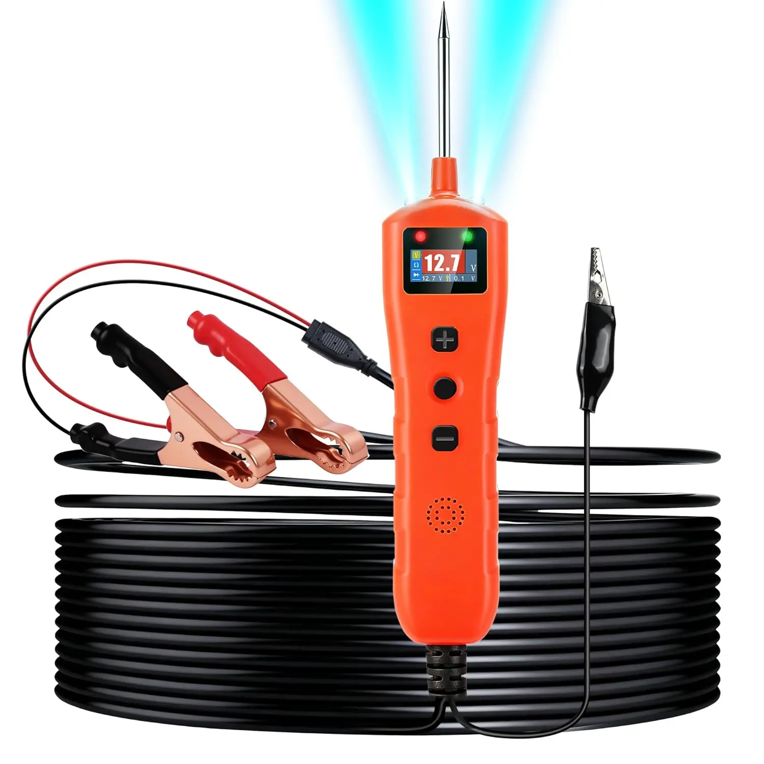 

Тестер зонда силовой цепи 9–30 В, тестер напряжения 0,3–70 В для автомобильных предохранителей и тестирования непрерывности