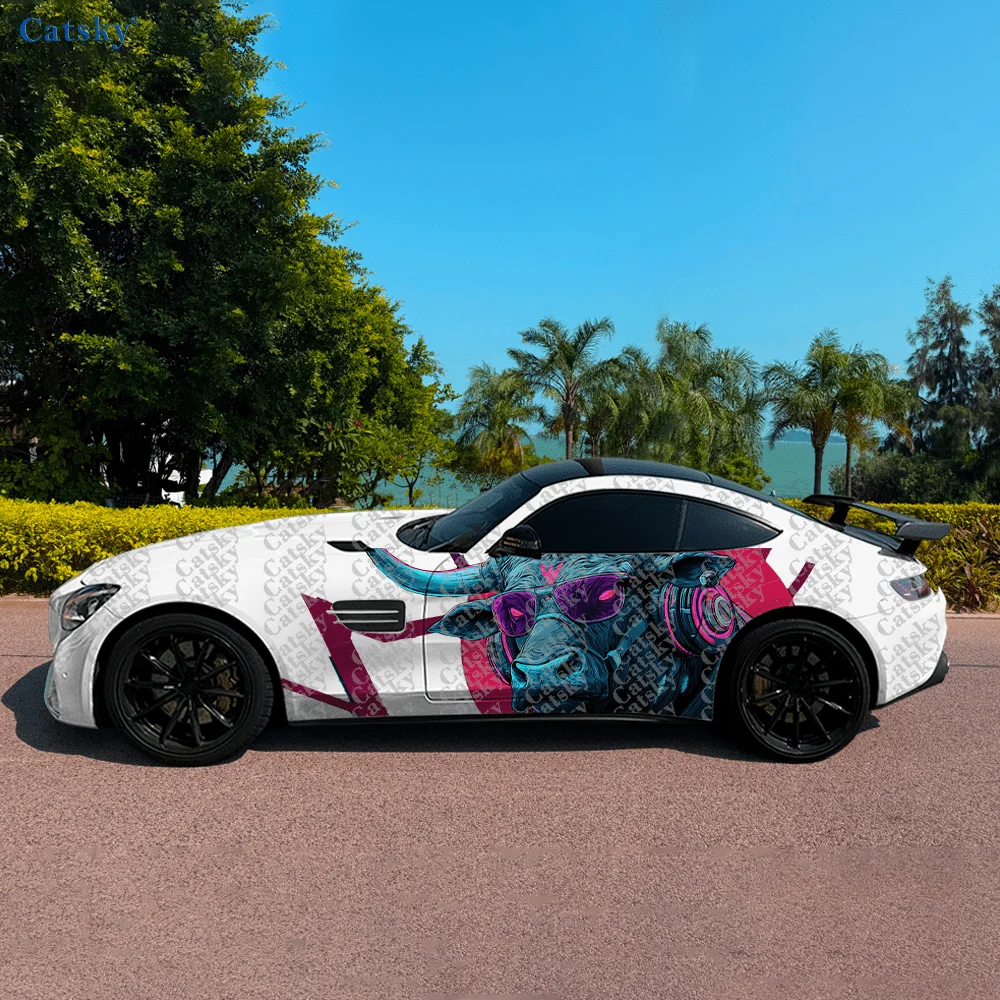 Tech Accessories To Gift - 2pcs Cyberpunk Tech Minotaur Car Side