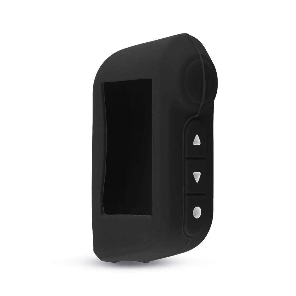 KEYYOU For Starline A93 A63 Two Way Car Alarm Remote Controller A93 A63 LCD Transmitter Keychain Silicone Cover Key Case