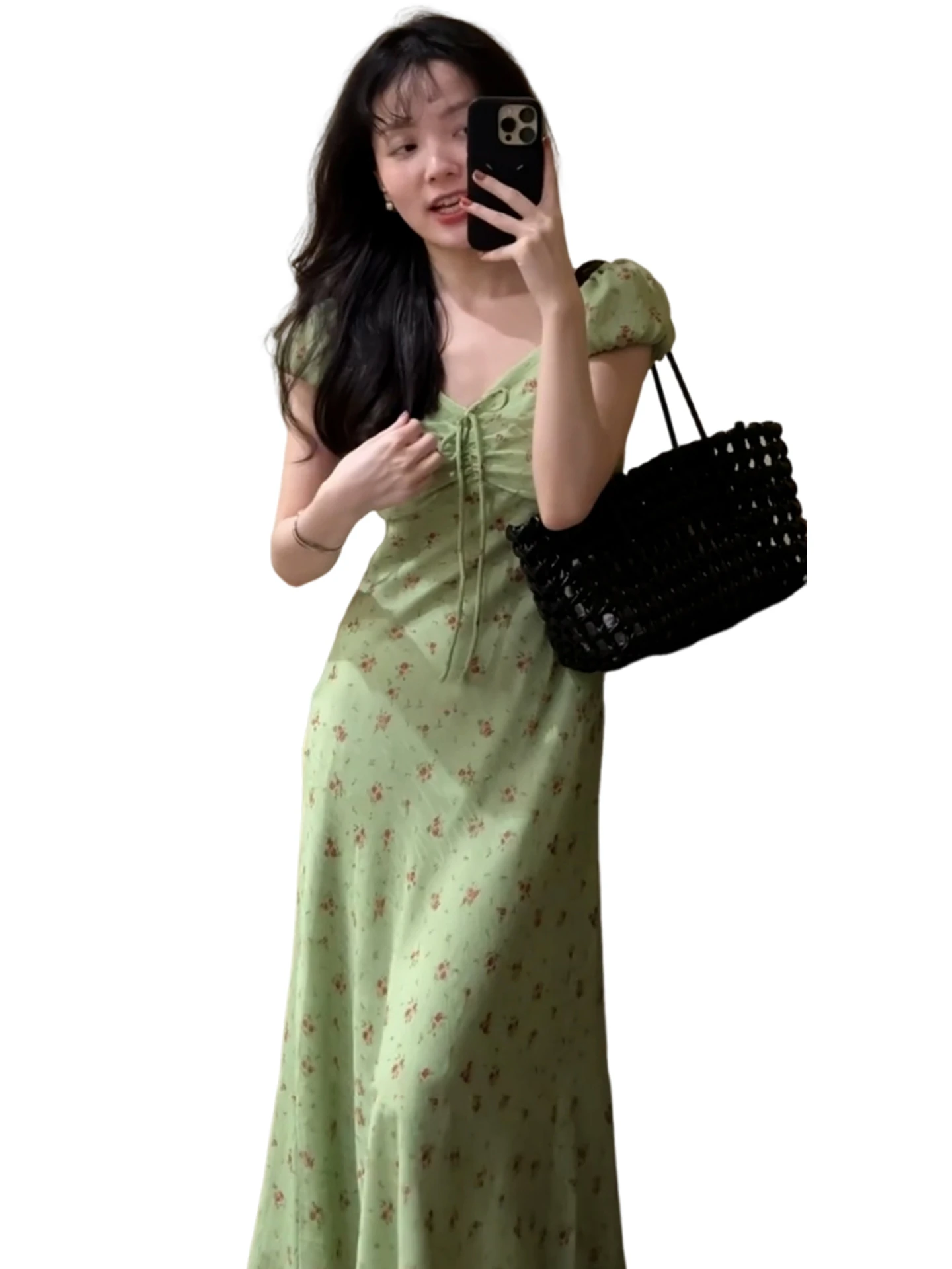 花柄プリント ベルト付き レディース サマー 2025 デザインセンセーション スモールエンス ジェントル ホリデー スレ ロングドレス