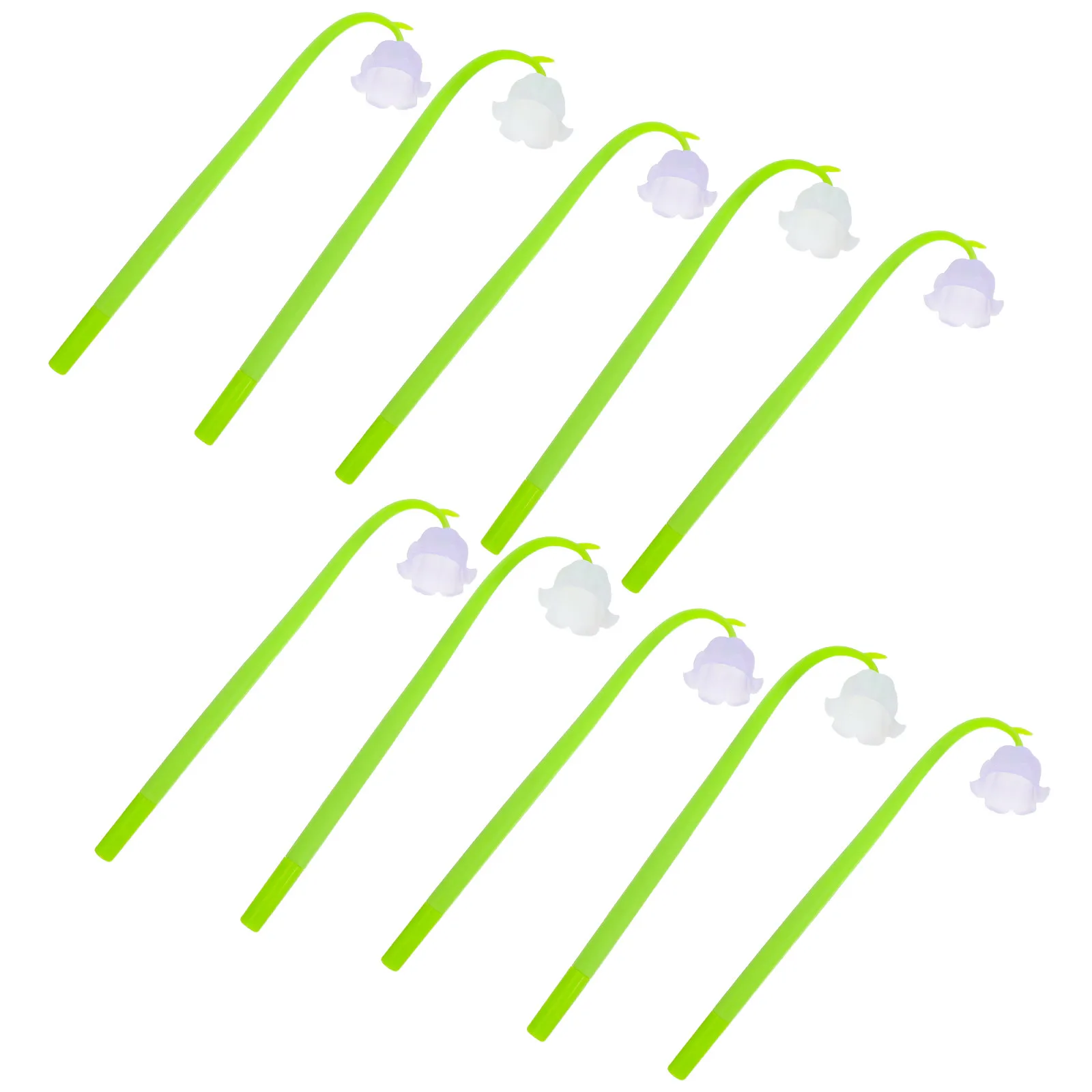 

10Pcs Flower Gel Pens Lovely Shaped Students Writing Pens Ergonomic Design for Graduation Gifts Prize Promotional Products