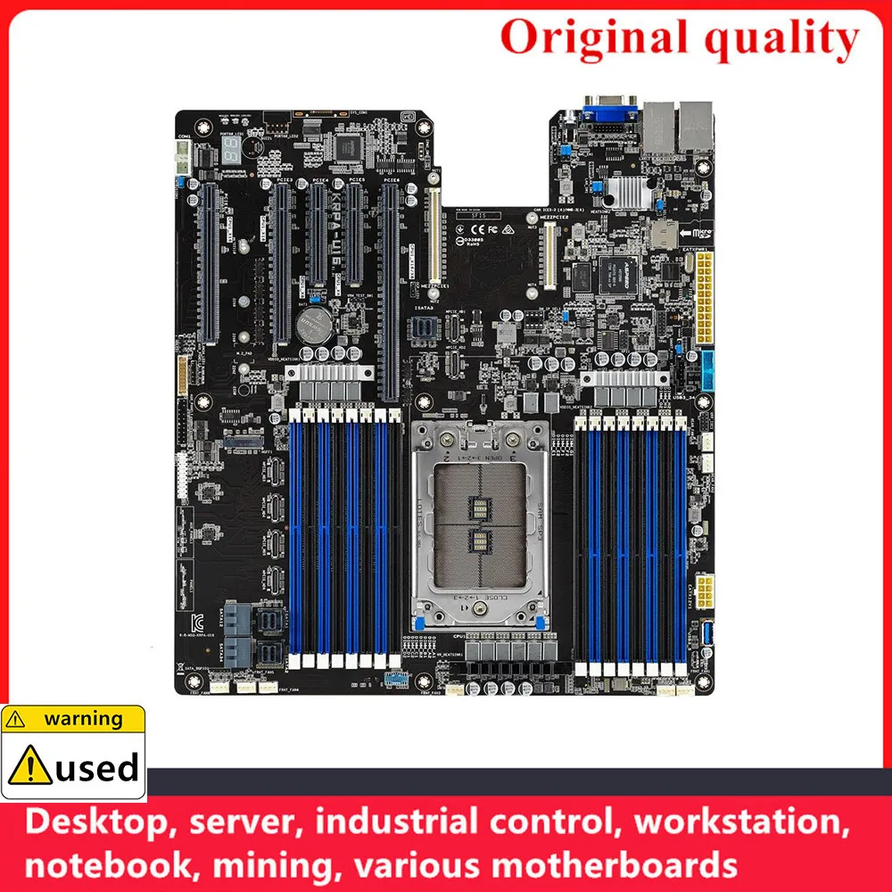 Usado Para KRPA-U16 ,EPYC 7003 e 7002 LGA 4094 DDR4 3200 MHz, PCI 4.0/3.0, M.2, NVMe, SAS, SATA, placa-mãe de estação de trabalho do servidor OCP