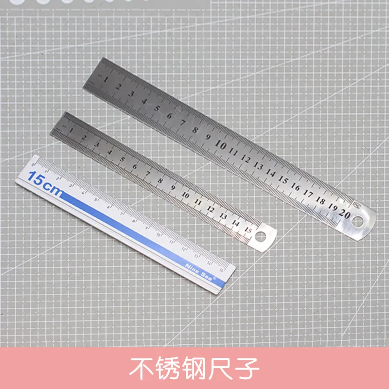 Scale Steel Ruler Aluminum Ruler Ultra Light Resin Clay Handheld Proportion Measurement For Children Cutting