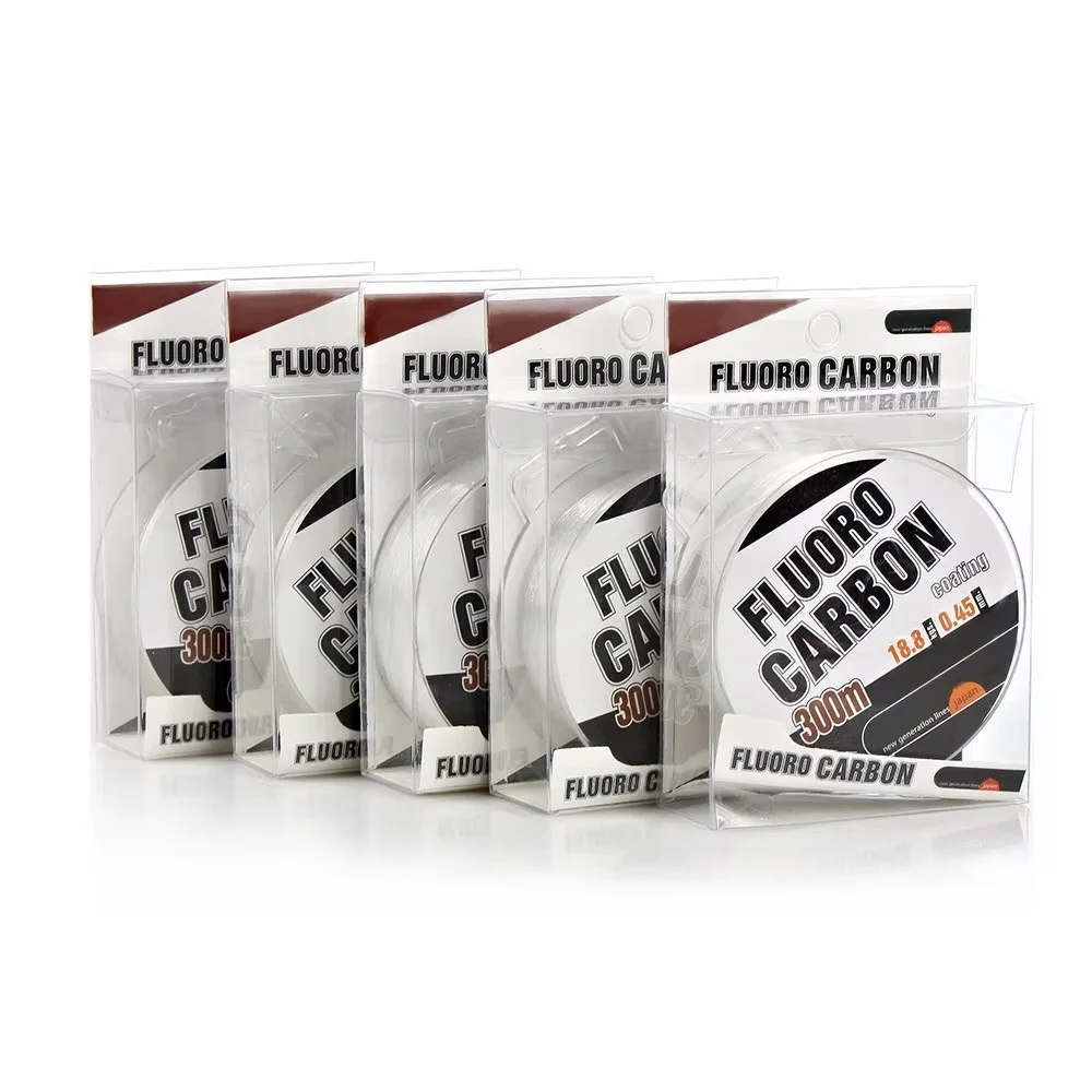 NGB 300M Carbon Fiber Coating Fishing Line 0.3-0.5MM 30-45LB FluoroCarbon Fly Fishing String Cord Wire Shock Leader Japan