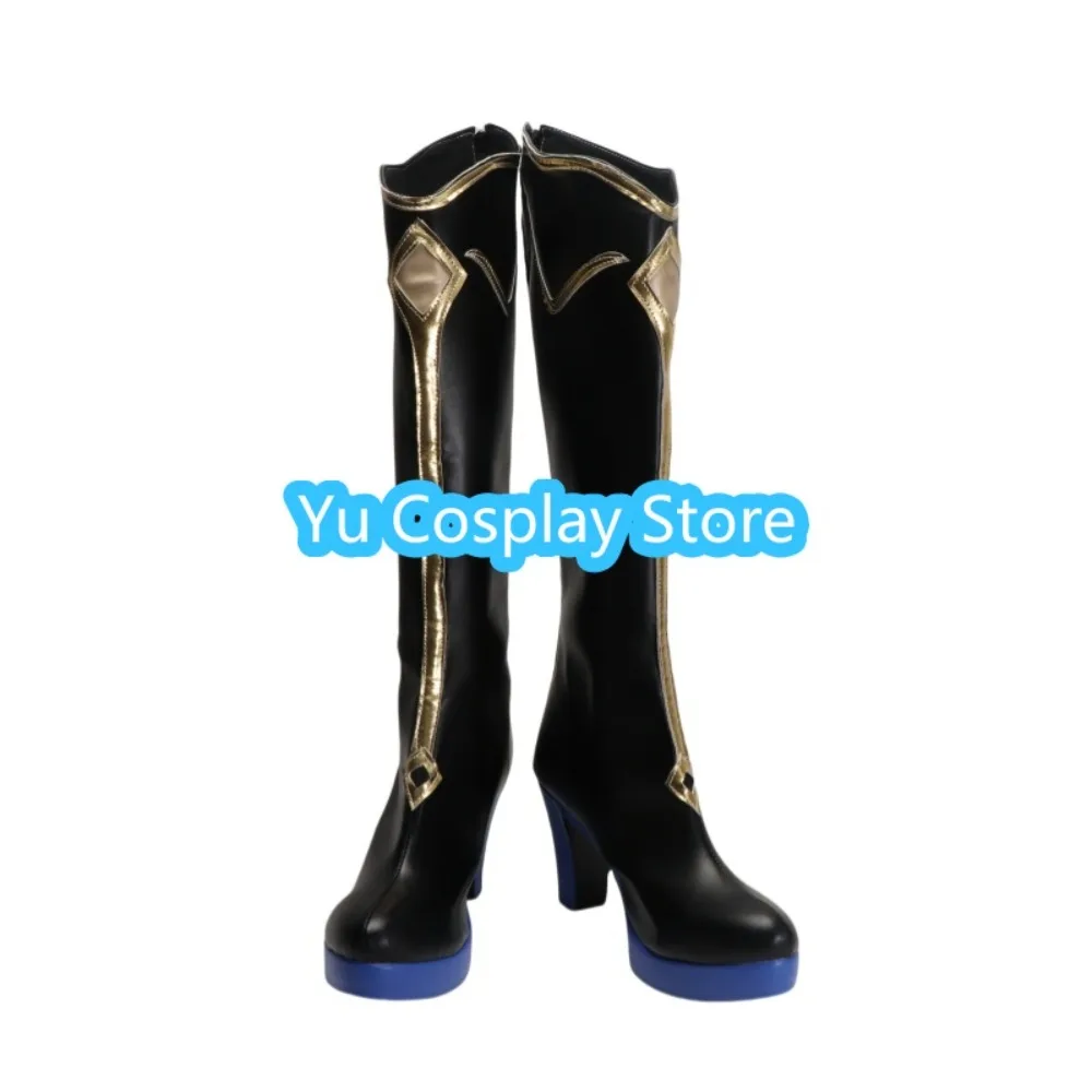 Yu Cosplay Store Genshin Impact Lumine Abyss Scarpe cosplay principessa Scarpe cosplay anime Stivali Costumi di Halloween Puntelli