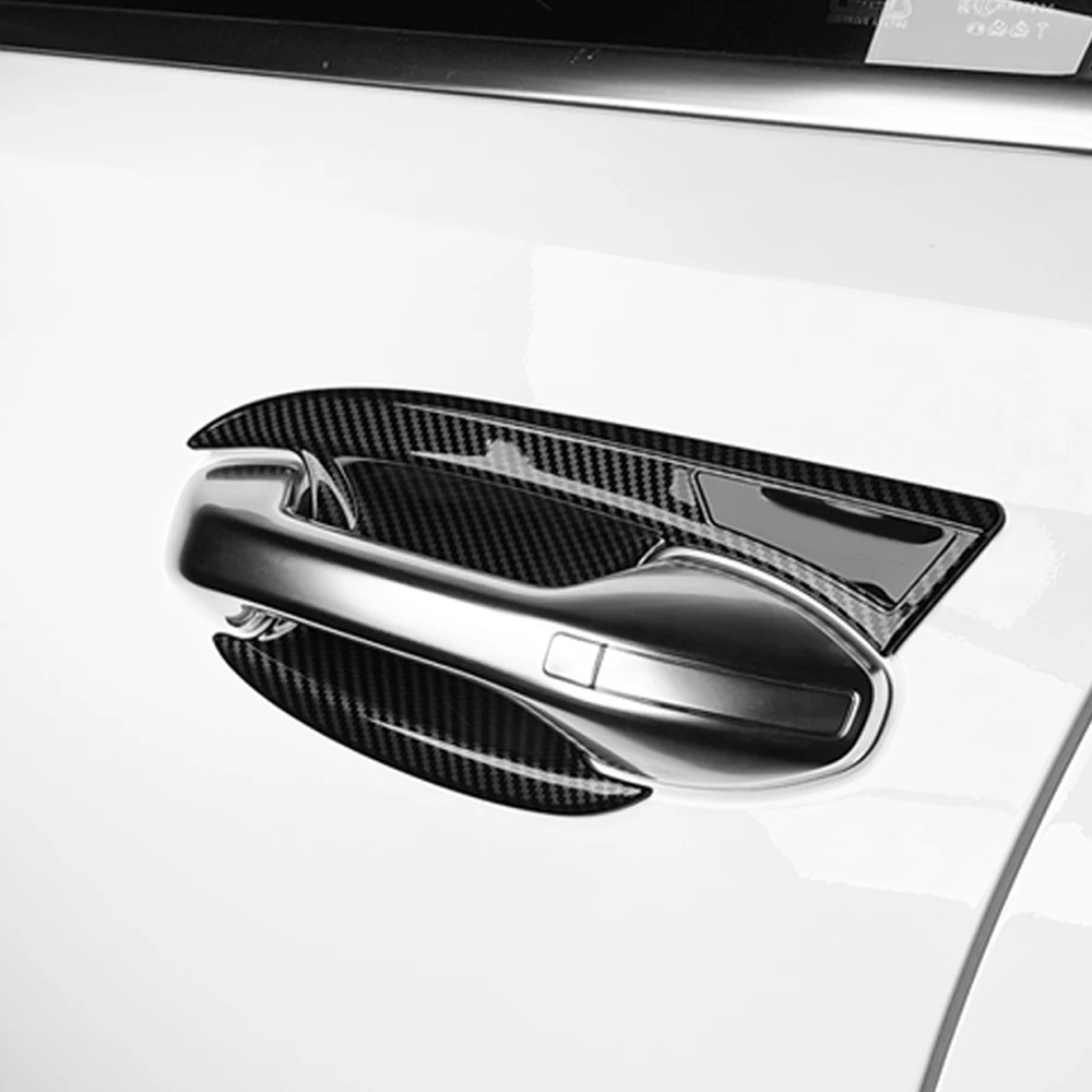 

Комплект из 4 накладок на внешние ручки дверей из АБС-пластика для Hyundai Palisade 2020-2025 (левый/правый руль)