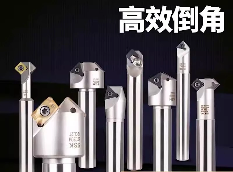 Abandoned fixed-point chamfering knife with a 30 degree, 45 degree, and 60 degree chamfering tool holder SSK SSP TCM SSY SSO SSH