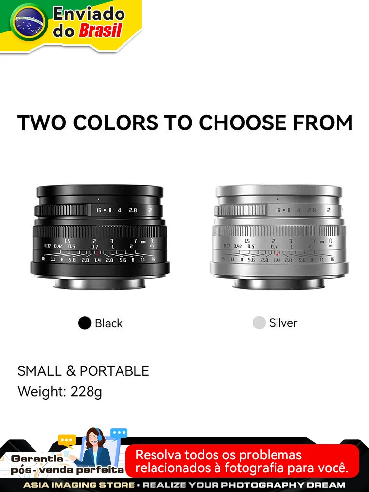 برازیل 】SALE 7Artisans 35mm F1.4 APS-C Sony E Canon Fujifilm XF Nikon Z 7 Artisans 35 1.4 کے لیے مرر لیس کیمرہ لینس