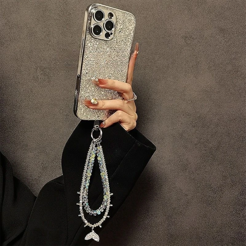 

Phone Charm Secure Anti Loss Wristband Crystal Hanging Chain Phone Accessories best sale