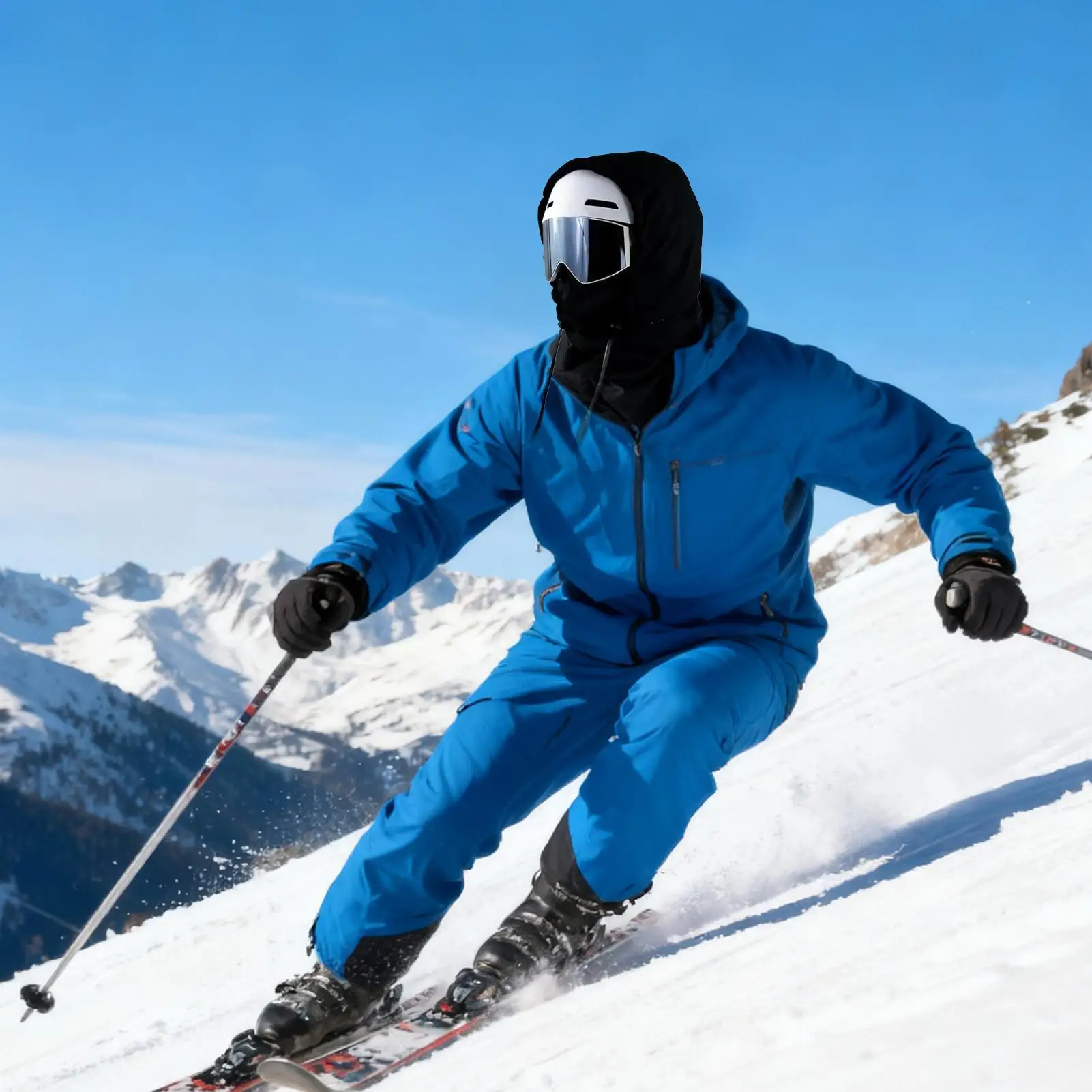 Ski Hood Breathable Fleece Windproof Waterproof Face Cover Hood Face Cover For Cycling Dust Outdoor Work Hiking Skiing Snow