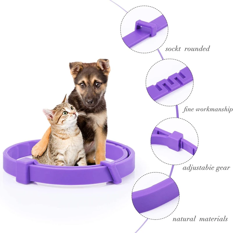 Calming Collar for Cats Dog Calming Pheromone Collar Effective Relieve Anxiety Adjustable Collar For Puppy Kitten Dog Accessorie