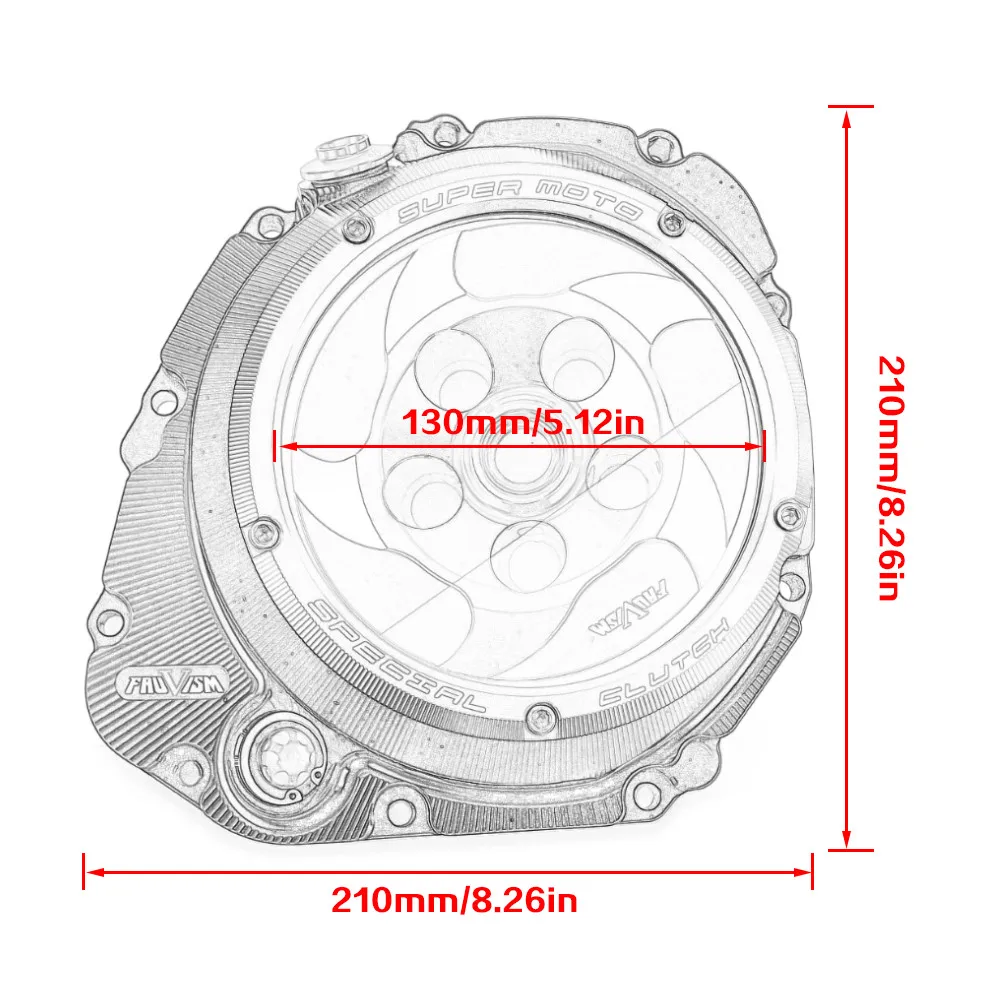 Clear Clutch Cover For Suzuki GSXS1000 GSXS1000F 2016 2017 / GSX-S1000 GSX-S1000F / GSX-S GSXS 1000 1000F