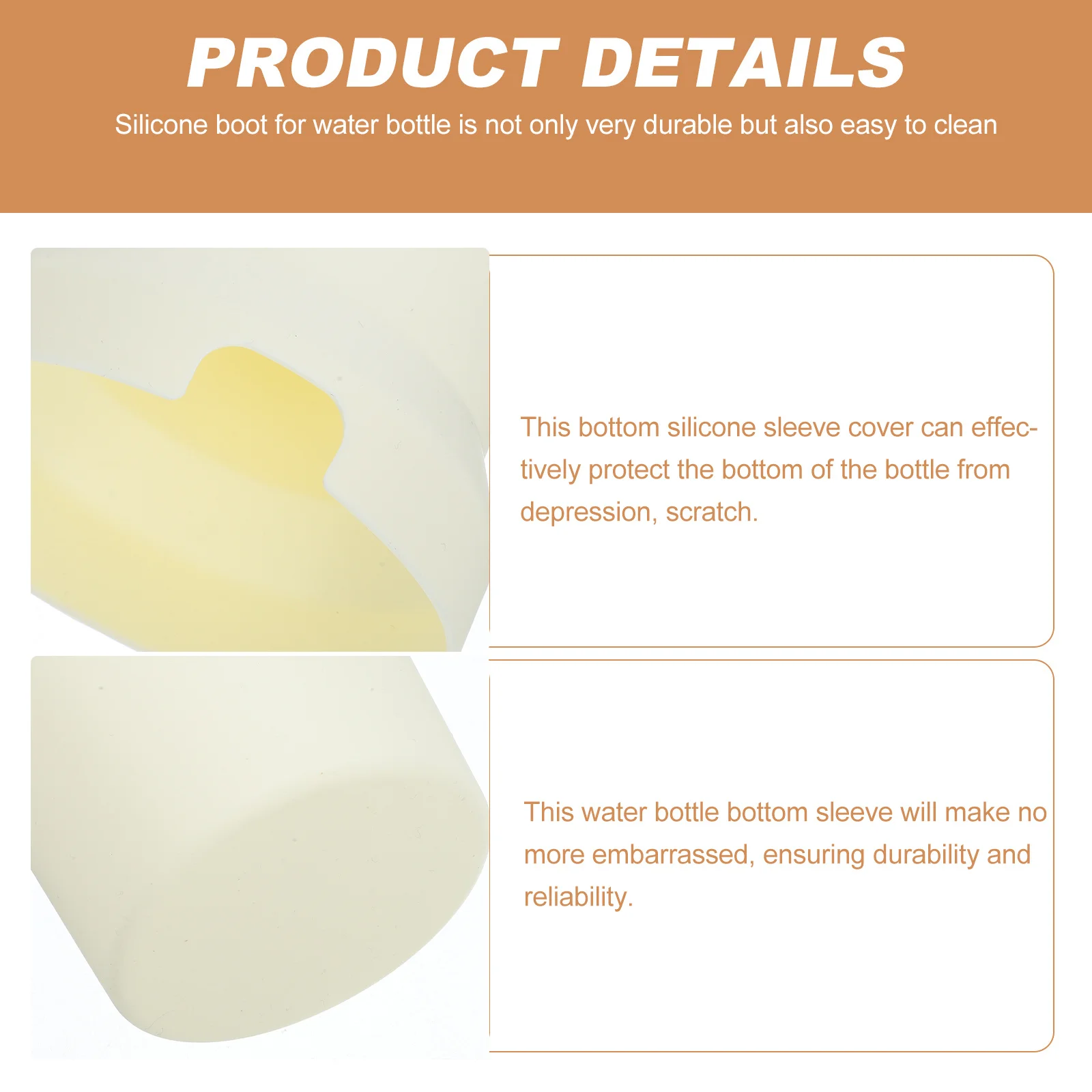 

Silicone Bottle Boot Bottom Sleeve Durable Heat Insulation Non-Skid Protective Cover for Cup 40oz Non-Skid Bottle Boot