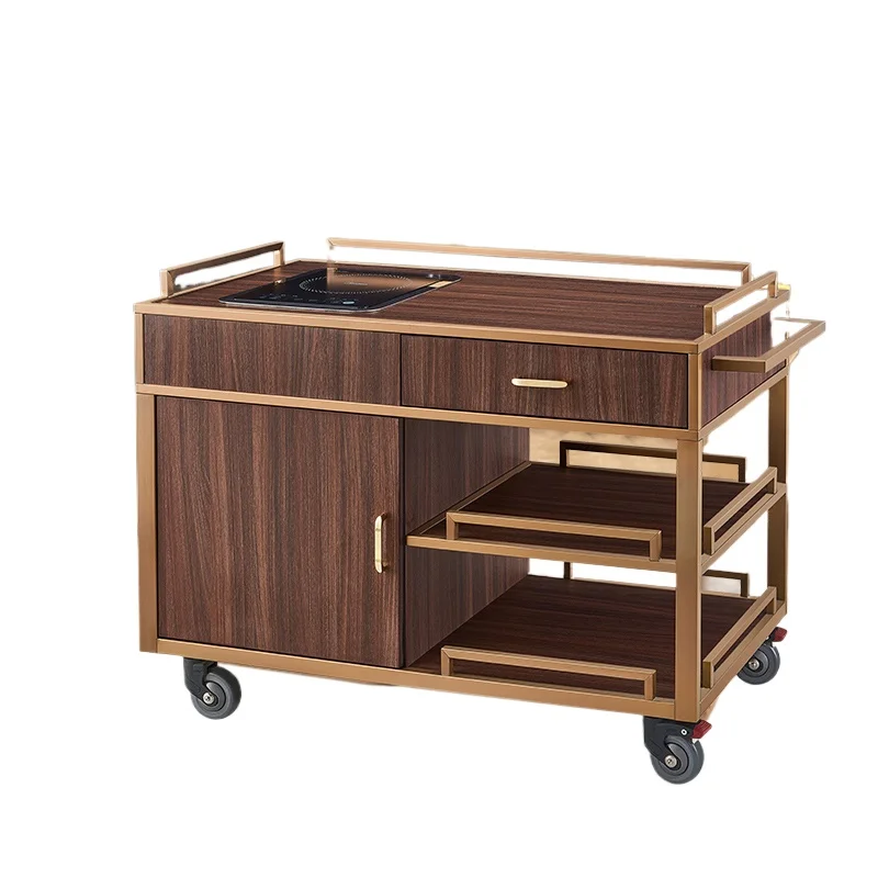 

Hotel restaurant service food delivery truck commercial trolley high-end wine truck food delivery