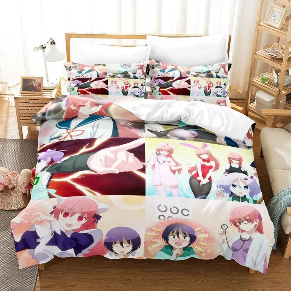 Tonikaku Kawaii Nasa & Tsukasa Bedding Set Single Twin Full Queen King Size Bed Set Adult Kid Bedroom Duvet cover Sets Anime Bed