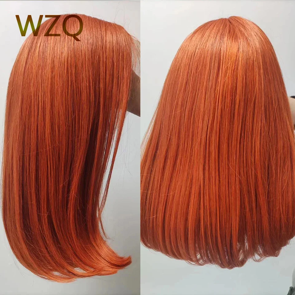 Invisible Lace Melting Glueless Virgin Human Hair Wigs Natural Black Full Density Straight Lace Front Wig For Women Daily Wear