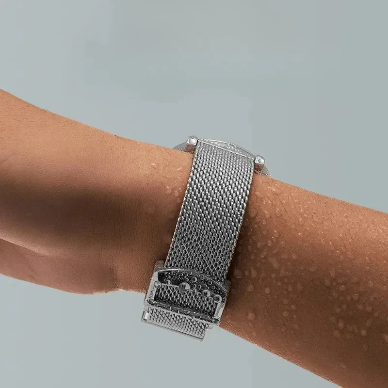 For IWC PORTOFINO PORTUGIESER Metal Strap Watch Accessories  Milanese Stainless Steel Watch Band Chain 20mm 22mm