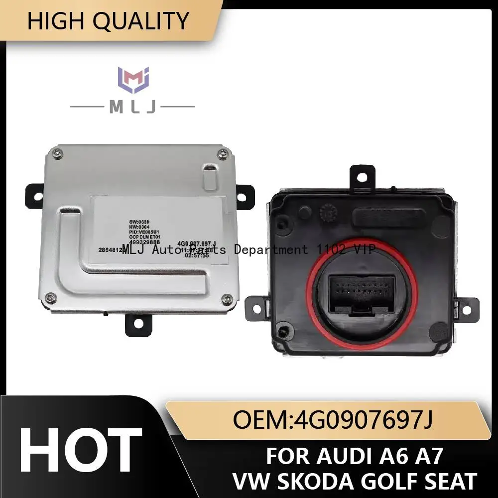 

OE 4G0907697J For Audi A6 A7 Volkswagen Skoda Golf Seat Headlight LED Headlight DRL Driver Module Unit Angel Eye Car Accessories