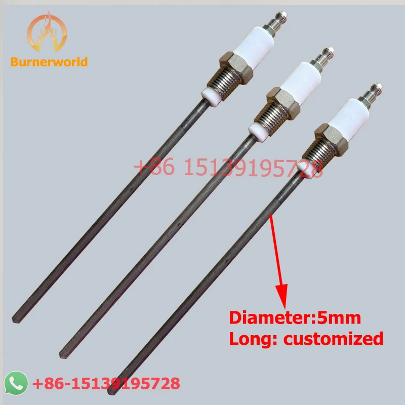 Customize Size Ignition Rod Deteting Rod Industrial Kiln Detecting Rod Industrial Furnace Probe