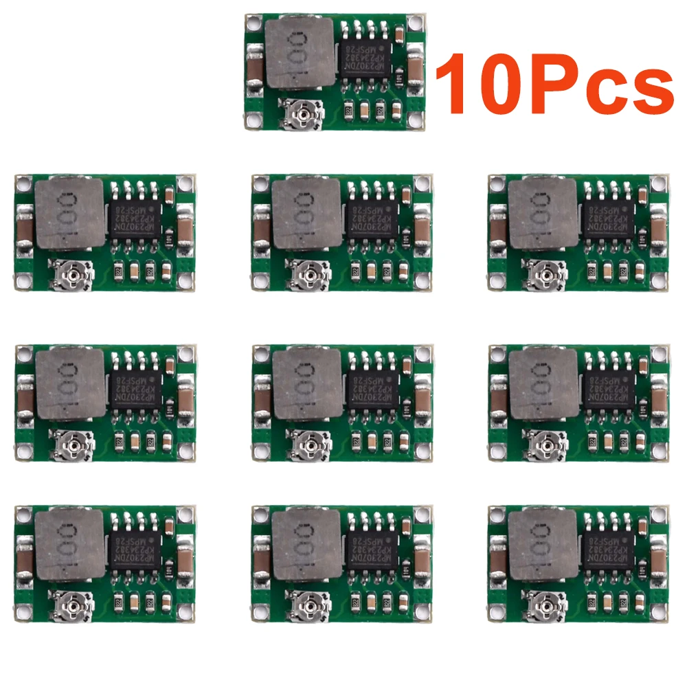 10-1Pcs DC-DC MINI360 Buck Converter Module Buck Board Adjustable Output 3A