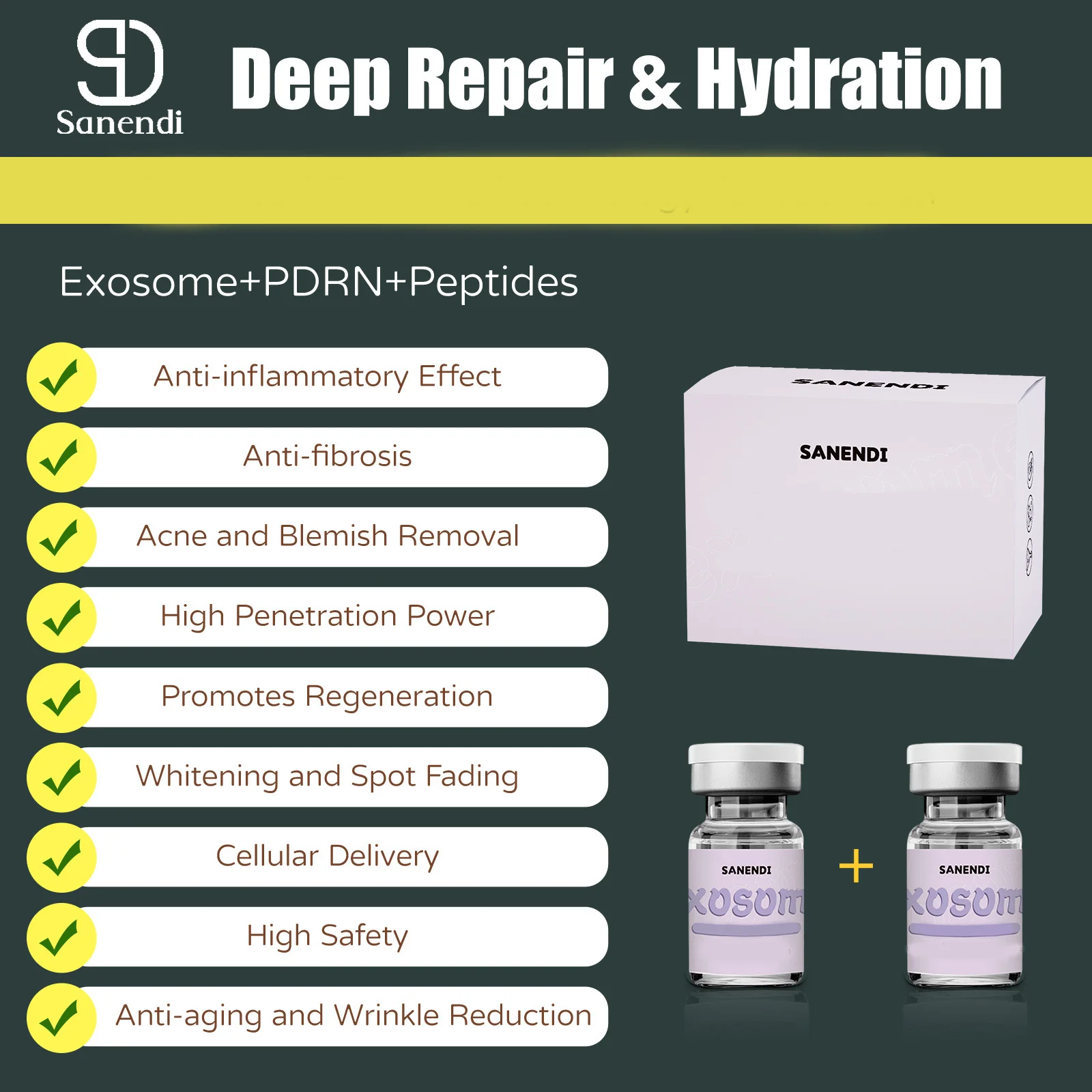 Exo Der.pen Fibrocyte Repair Skin Problem Serum Skin Anti-Wrinkle Serum refreshed-looking repair skin damage