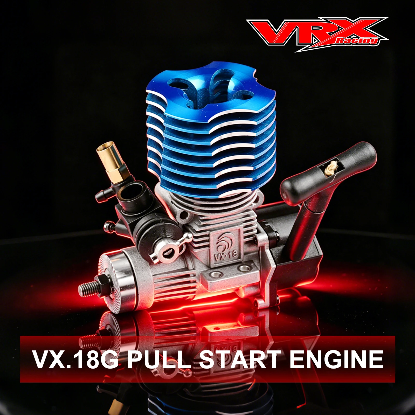 18(2.74cc) Side Exhaust Engine With SG Shaft/Pull Starter/Glow Plug/Slide Carb For 1/10 Nitro RC Car # P0018