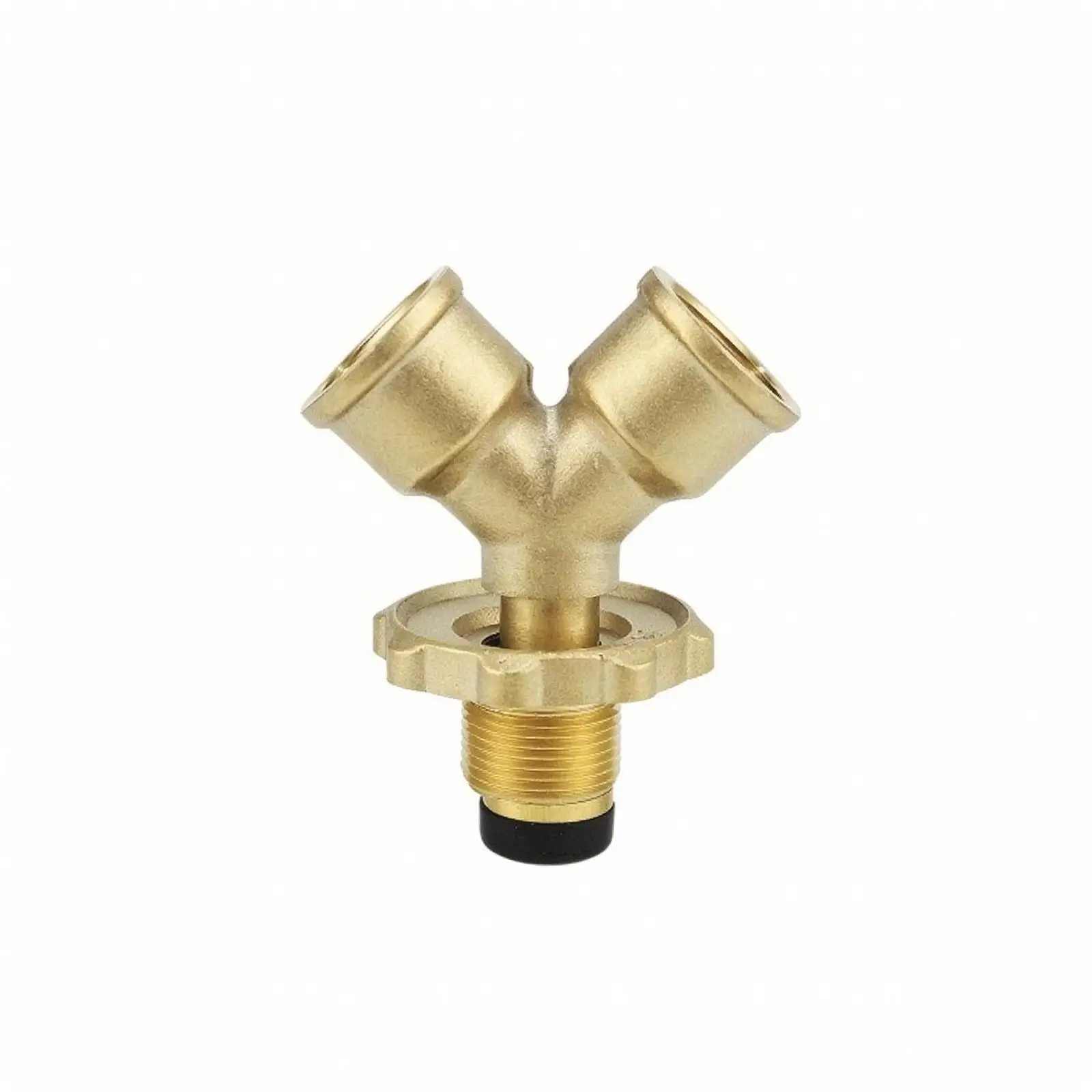 Three Way Gas Cylinder Connector Brass Fitting for Multi Gas Stove BBQ Grill Home Kitchen