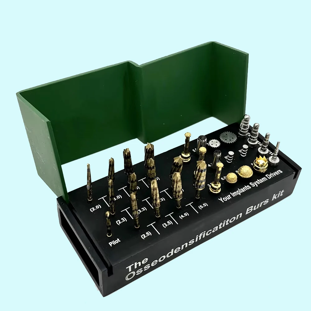 

29Pcs Dental Alveolotomy Implant System Drivers Drills Ridge Expansion Bone Cutting Dental Osseodensification Burs Kitfor