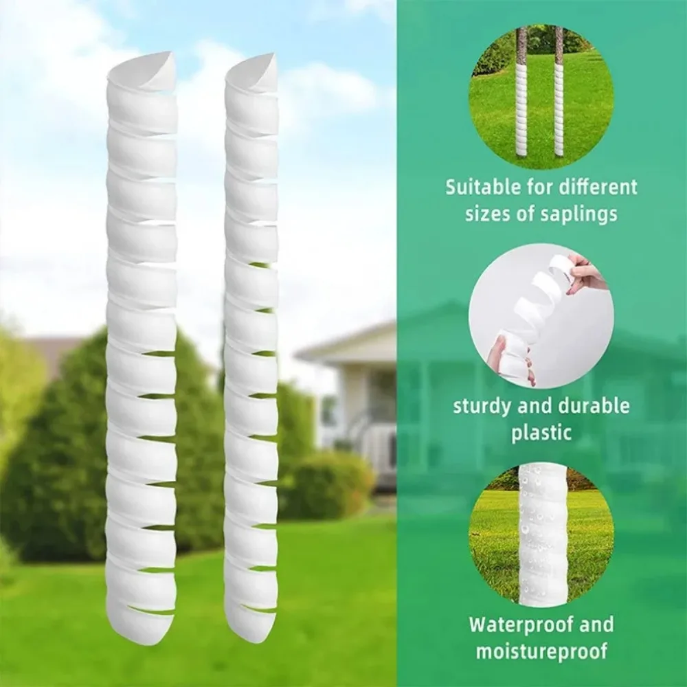 Tree Trunk Protector Plastic Tree Bark Protector Spiral Tree Guard To Protect Saplings Plants From Deer Cats Rabbit