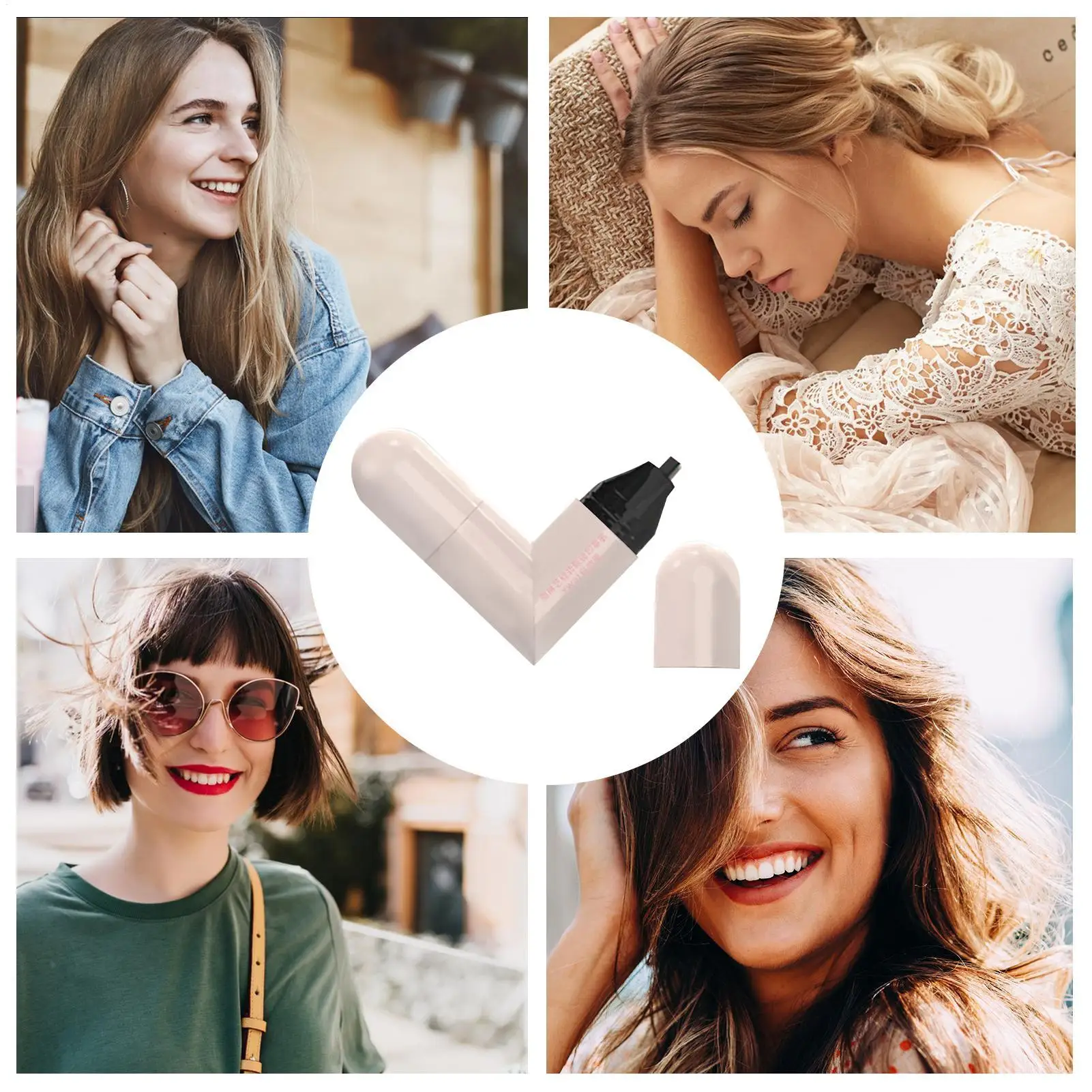 ウィングドアイエンドスタンプ ダブルチップ 女性メイクアップアイエンドウィングスタンプ 防水ステンシル ポータブル速乾性化粧品 デート用