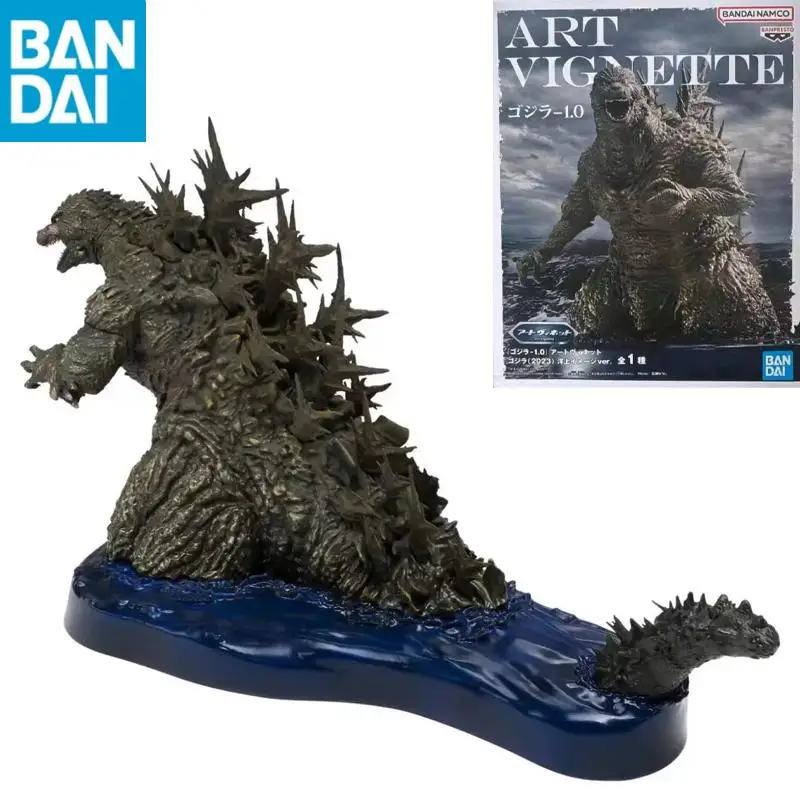 

In Stock Original BANDAI NAMCO Godzilla Art Vignette Godzilla 1.0 Ocean Scene 2023 ver. Pvc 27cm Model Collector Figurine Toys