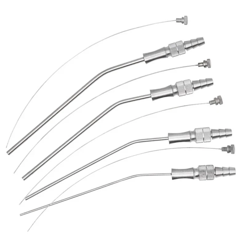 

4pcs Dental Medical Surgery Aspirator Ferguson Frazier Suction Tube Laboratory Tube 3mm/4mm/6mm Implant Surgical Tool