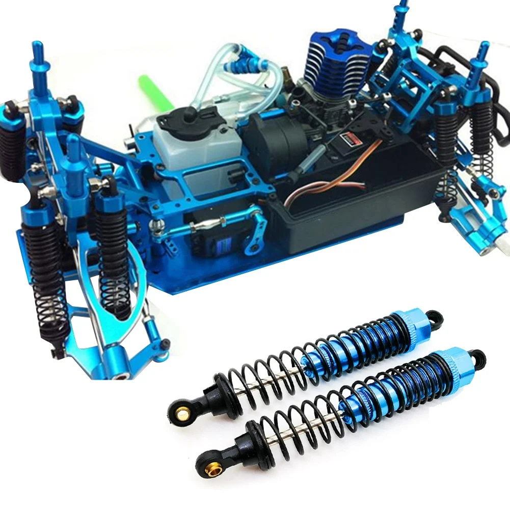 Amortecedor hidráulico de metal de 2 peças para peças de atualização de carro off-road HSP 1/10 RC Crawler, preto