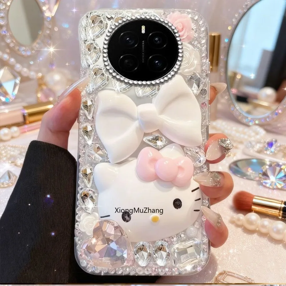 Sanrio Hello Kitty Hülle für Honor Magic8 Lite 7Lite 6Lite 5Lite 7Pro 6Pro 5Pro 4Pro 3Pro Schutzhülle Shell Coque Strass – Detail 3