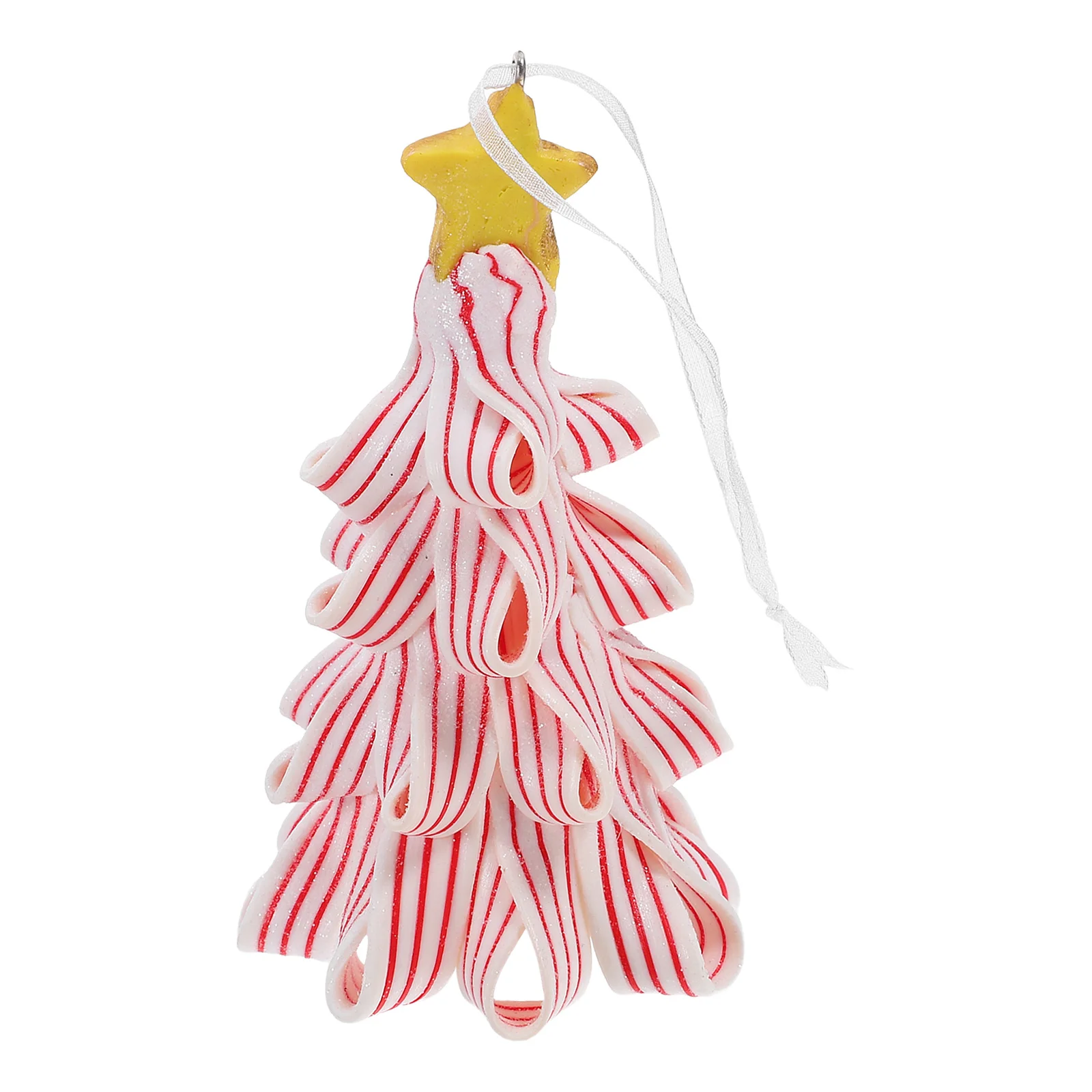 

Clay Christmas Tree Pendant Holiday Decor Rustic Ornament for Table Centerpiece Scene Layouts Xmas Tree Hanging Decoration